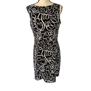 AGB Womens Shealth Dress (M) Black & White